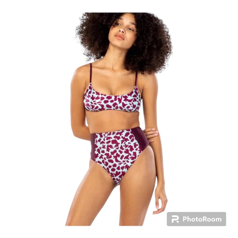 Tanya Taylor Kaia Bikini Top & Bottom NWT XL Bathing Suit